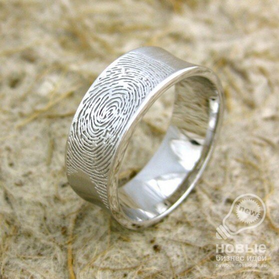 Новая бизнес идея: обручальные кольца с отпечатком пальца супруга